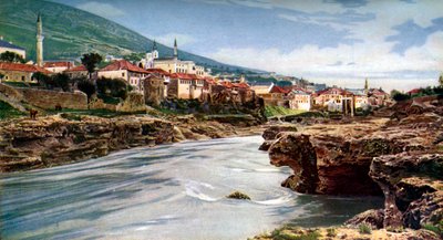 Mostar, Bosnien-Hercegovina, Jugoslavien, c1924 af John Bushby