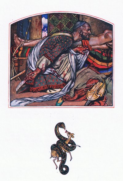 Afridi love, illustration fra The Garden of Kama (og andre tekster fra Indien), 1920 af John Byam Liston Shaw