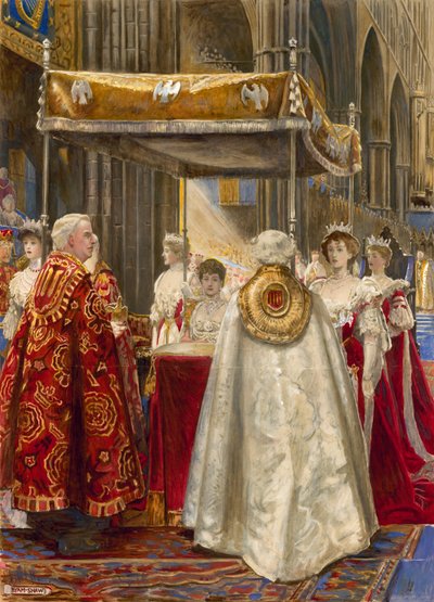 Kroning af kong Edward VII og dronning Alexandra, 1904 af John Byam Liston Shaw