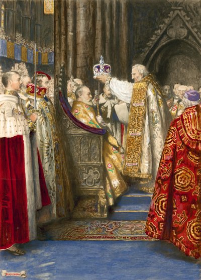 Kroning af kong Edward VII og dronning Alexandra, 1904 af John Byam Liston Shaw