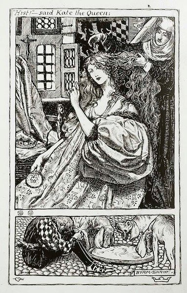 "Hist" - sagde Kate The Queen af John Byam Liston Shaw