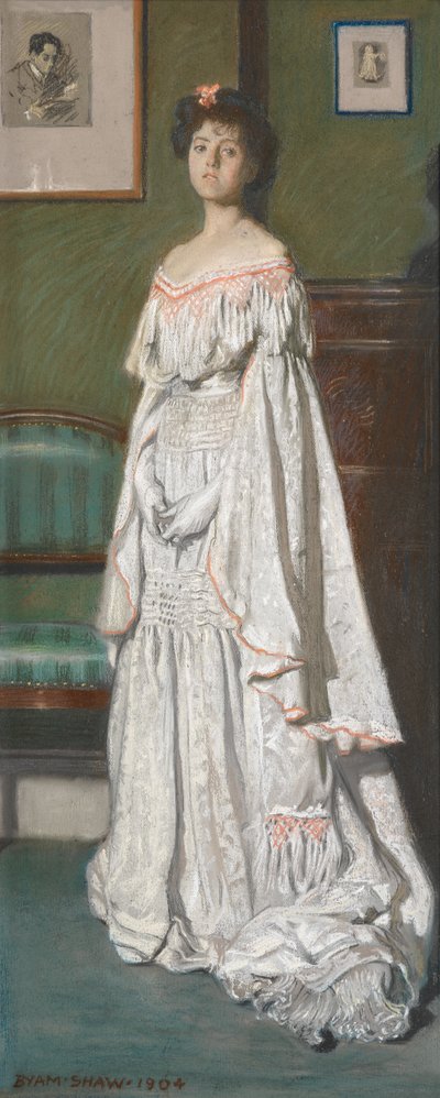 Mrs Paul Konody [Isabel Codrington] af John Byam Liston Shaw