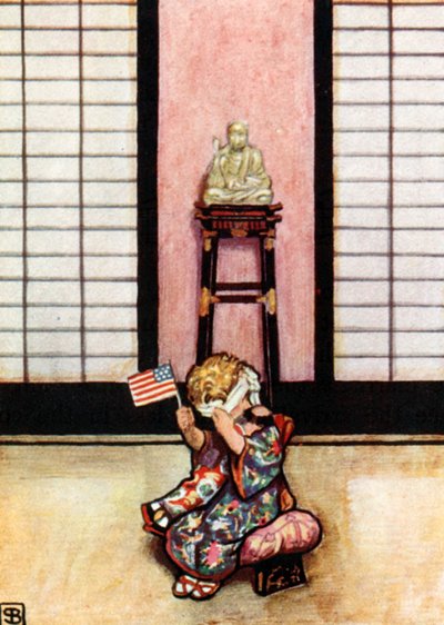 Puccini, Madam Butterfly (farvelitografi) af John Byam Liston Shaw