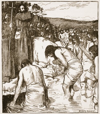 Dåben i Tara, illustration fra 