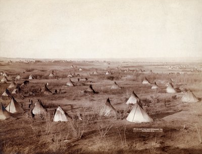 Lakota Tribal Village i 1891 af John Grabill af John C. H. Grabill