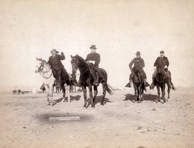 Ser fjendtlig indianerlejr, 1891 af John C. H. Grabill