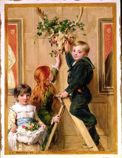 Udsmykning med Holly, 1881 af John Callcott Horsley