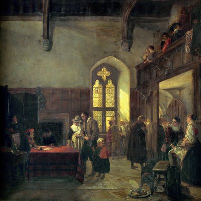 Lejedag i Haddon Hall af John Callcott Horsley