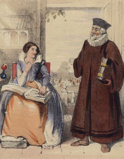 Roger Ascham, underviser for dronning Elizabeth I af John Callcott Horsley