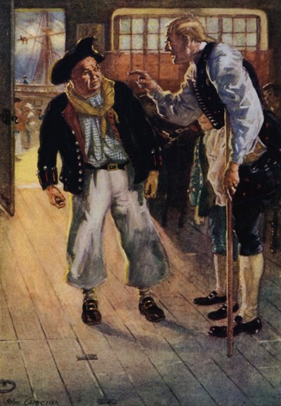 Illustration til Treasure Island af John Cameron