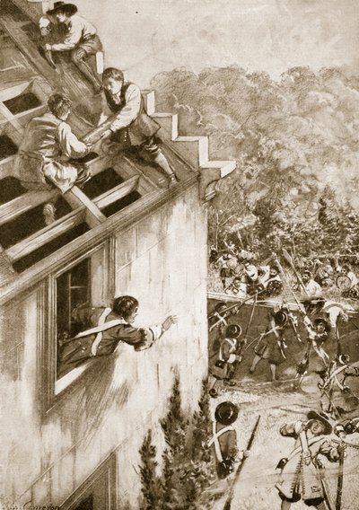 Angrebet af Dunkeld, 21. august 1689 (litho) af John Cameron
