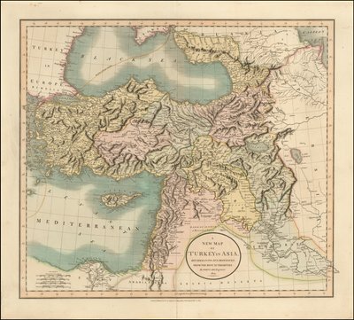 1801-kort over Tyrkiet i Asien af John Cary af John Cary