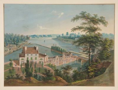 Vandværk i Fairmount Park, Philadelphia af John Caspar Wild