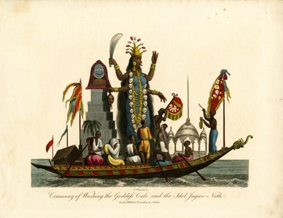 Ceremoni for at vaske gudinden Cali og afgudinden Jagan-Nath af John Chapman