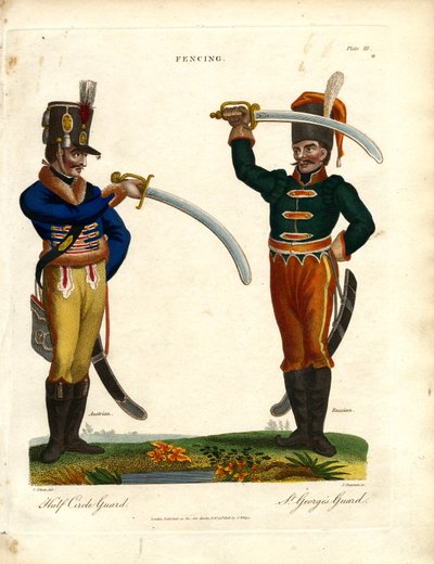 Fægtestilarter: Halvcirkelgarde og Sankt Georgsgarde af John Chapman