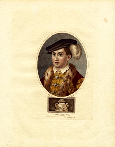 Portræt af kong Edward VI af England af John Chapman