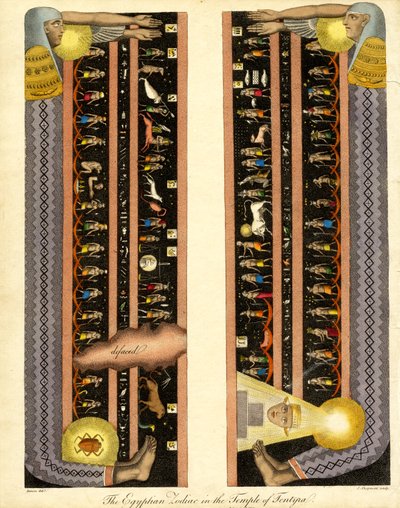 Den egyptiske dyrekreds i templet i Dendera af John Chapman