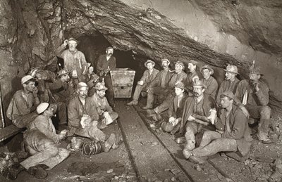"Croust time", East Pool mine, illustration fra 