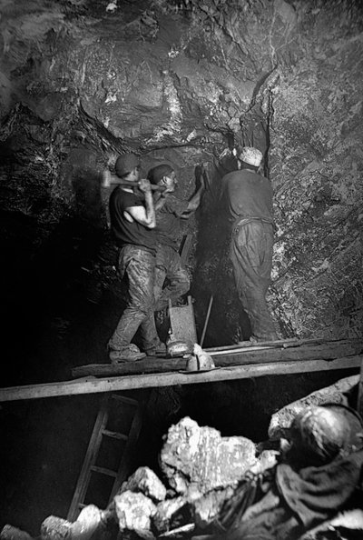 Underjordisk minedrift, Colcauth, Cornwall af John Charles Burrow