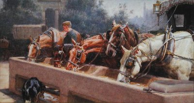 Pro Bono Publico (akvarel på papir) af John Charles Dollman