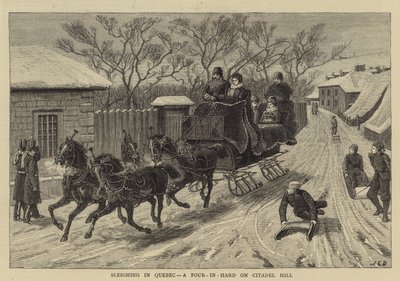 Kane i Quebec, en fire-i-hånd på Citadel Hill af John Charles Dollman