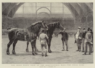 Shire Horse Show i Landbrugshallen, den sidste duel af John Charles Dollman