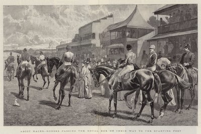 Ascot Races, Heste, der passerer Royal Box på vej til startposten af John Charlton
