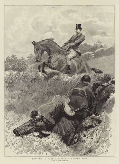 Jagt i Cardiganshire, en rådden bank af John Charlton