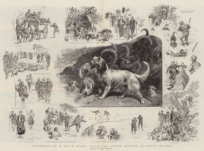 Hændelser af en dags sport med Otter Hounds i det sydlige Wales af John Charlton
