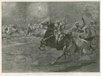 De arabiske ryttere ved Paris Hippodrome, Olympia af John Charlton