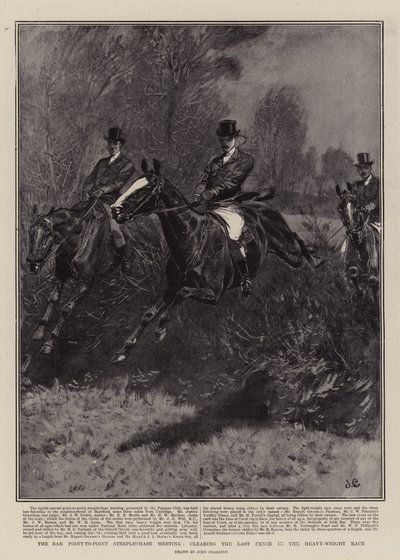 Bar Point-to-Point Steeplechase-mødet, der rydder det sidste hegn i sværvægtsløbet af John Charlton