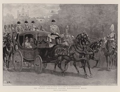 Brudens procession forlader Marlborough House af John Charlton