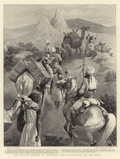 Den britiske mission til Abessinien, vejens vanskeligheder af John Charlton