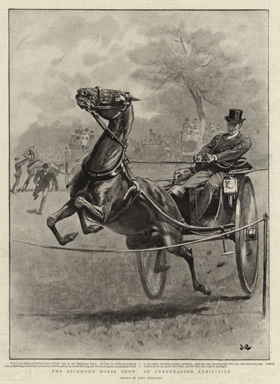 Richmond Horse Show, en uindøvet udstilling af John Charlton