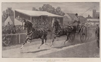 Salget af kongens heste i Wolferton, et tandempar af John Charlton