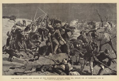 Krigen i Egypten, anklagen for husholdningskavaleriet under oberst Ewart, ved Kassassin, 28. august af John Charlton