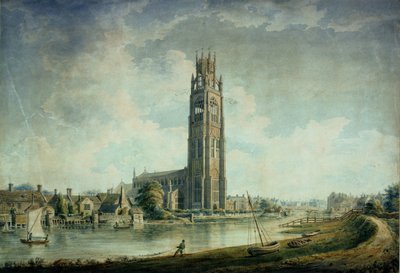 Boston Stump: udsigt fra sydvest af John Chessell Buckler