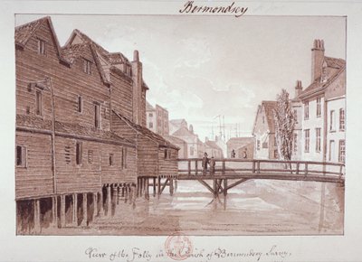 Dockhead Folly, Bermondsey, London, 1828 af John Chessell Buckler