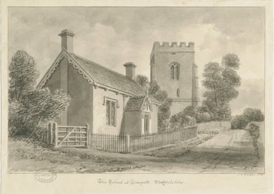 Draycott in the Moors - Skole: sepia-tegning, 1841 af John Chessell Buckler