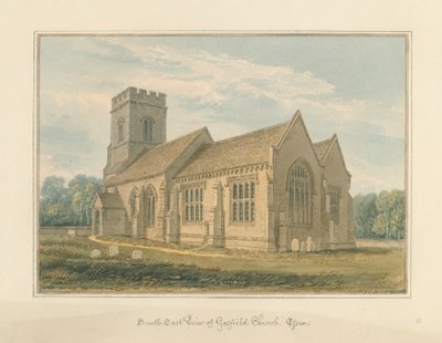 Essex - Gosfield Kirke af John Chessell Buckler
