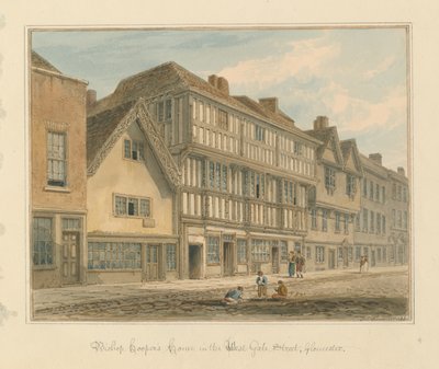 Gloucestershire - Biskop Coopers hus af John Chessell Buckler