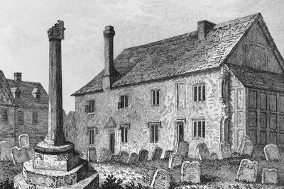 Grammar School i Dorchester, Oxfordshire af John Chessell Buckler