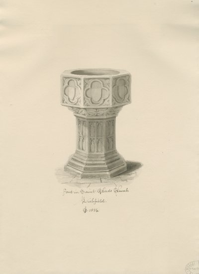 Lichfield - Font i St. Chad