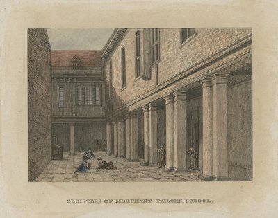 Købmand Taylors Skole af John Chessell Buckler