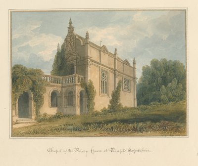 Oxfordshire - Burford - Chapel of the Priory House, 1821 af John Chessell Buckler