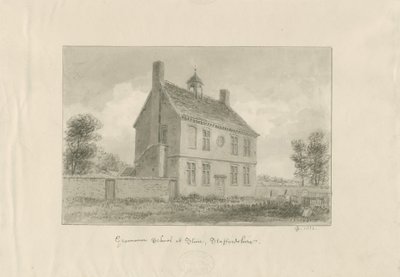 Stone - Grammar School: sepia tegning af John Chessell Buckler
