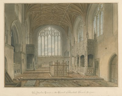Sussex - Arundel Church - Fitzalan-gravene, 1825 af John Chessell Buckler