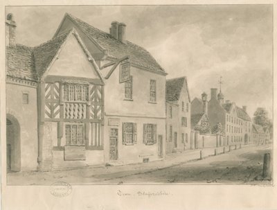 Tean - Landsbygade: sepia vask tegning af John Chessell Buckler