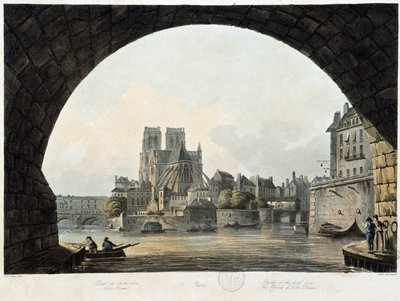 Paris: Notre Dame - i ""Paris vu par J.C. Mats", red. Miller, London af John Claude Nattes