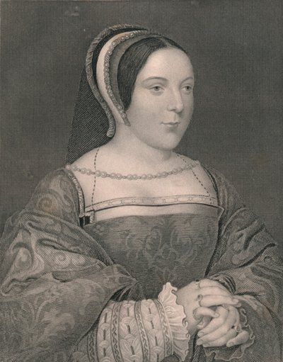 Margaret Tudor. Dronning af Skotland, c1525, begyndelsen af midten af det 19. århundrede. af John Cochran